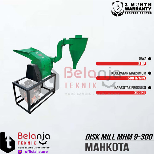 Mahkota Disk Mill MHM9-300 Mesin Giling Tepung MHM 9-300 Unit Only