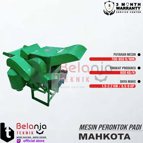 Mahkota Paddy Thresher MPT 5-60 Mesin Perontok Padi + Engine Matsumoto