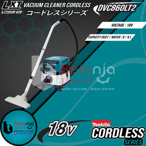 Makita Vacuum Cleaner DVC860LRT2 Wet & Dry Cordless 18V Penghisap Debu