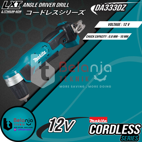 Makita Mesin Bor Baterai Cordless Angle Driver Drill DA333DZ 12 Volt