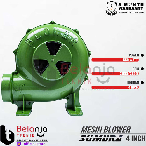 Sumura Blower Listrik 4 Inch Mesin Peniup Angin Keong 4" In