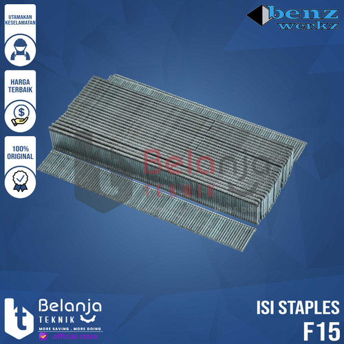 Benz Isi Steples I Paku Tembak F15 Lurus Refill Air Nailer 15 MM F 15