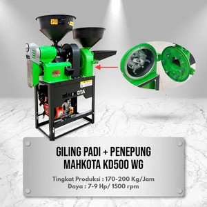 Mahkota Mesin Giling Padi dan Penepung KD 500 WG Unit Only
