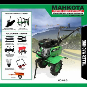Mahkota Cultivator Tiller MC 80 G Mesin Bajak Tanah Kering Unit Only