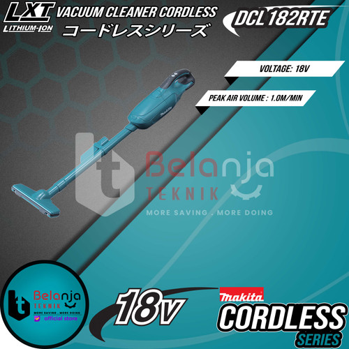 Makita Vacuum Cleaner DCL182 RTE Penghisap Debu Baterai 18V DCL 182