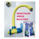 TORA Keran Dapur Angsa 1/2 Inch Kran Cuci Piring Plastik Kran Air PVC
