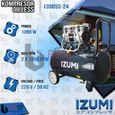 Izumi NLG Mesin Kompressor Angin Portable Oilless 1390SS-24 Air Compressor 24L Tanpa Oli