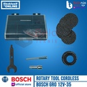 Bosch Mesin Rotary Tool Cordless GRO 12V-35 Charger Battery 12 V 2 AH