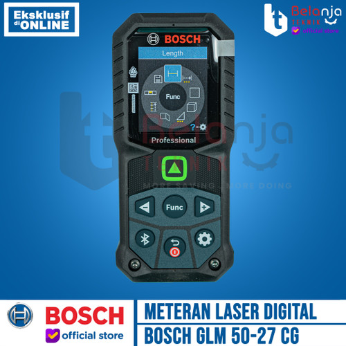 Bosch Meteran Laser Digital Rangefinder GLM 50-27 CG G 50 M Alat Ukur