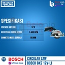 Bosch Mesin Potong Circular Saw Cordless GKS 12V SET 2 Baterai Charger