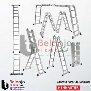 KENMASTER Tangga Lipat Aluminium Multifungsi KM-406 6.8 METER 4X6