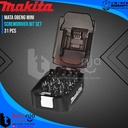 Makita Screwdriver Bit Set 31 Pcs Mata Obeng Mini Hex Shank 1/4 Inch