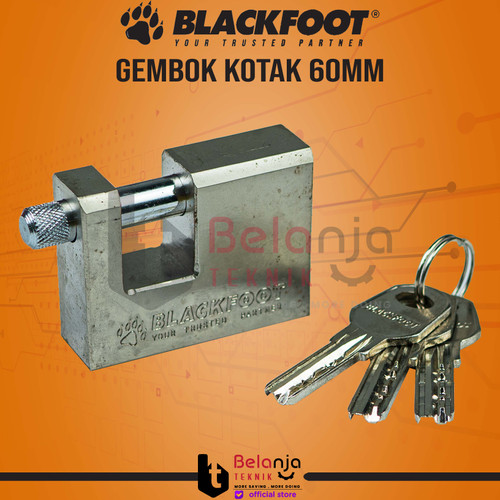 Blackfoot Rectangular Padlocks Gembok Gudang Kotak 60 MM Panzer 60MM