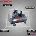 HITACHI Air Compressor Bebicon 1.5P-9.5V5A 2 HP Kompresor Angin 1Phase