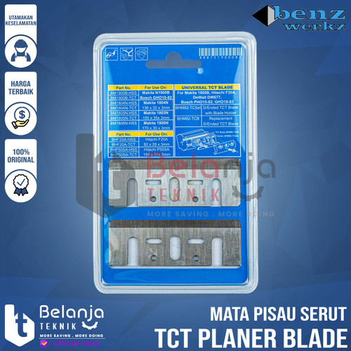 BENZ TCT Planer Blade Makita 82 X 7 Mata Pisau Serut Ketam Sugu Pasah
