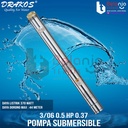 Drakos Submersible Pump 4 DFP - 3/06 0.5 HP 0.37 kw Pompa Satelit