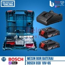 Mesin Bor Tembok Baterai Bosch GSB 18V-65 Hammer Drill Brushless Cordless GSB 18V 65 13MM SET