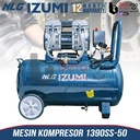 Izumi NLG Mesin Kompressor Angin Portable Oilless 1390SS-50 Air Compressor 50L Tanpa Oli