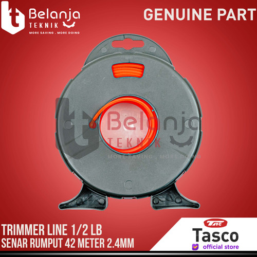 Tasco Trimmer Line 1/2LB Tali Senar Mesin Potong Rumput 42 Meter 2.4MM