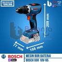 Mesin Bor Impact Baterai Bosch GSR 18V-65 Drill Driver Brushless Cordless GSR 18V 65 13MM SET