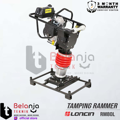 Loncin Tamping Rammer RM80 Mesin Bensin Stamper Kuda RM80L LC 165 F-3H