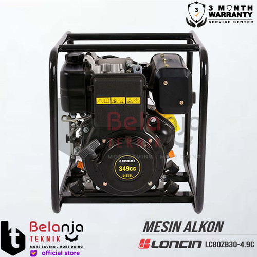 Loncin Mesin Pompa Air Diesel Irigasi Alkon 3" LC 80ZB 30-4.9 C 3 Inch