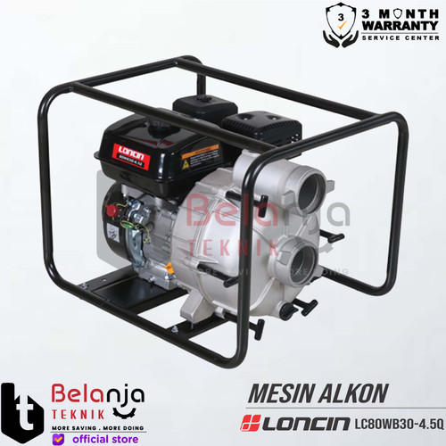 Loncin Mesin Air Irigasi Alkon 3" LC80WB30-4.5Q 3 Inch Semi Trash Pump
