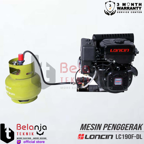 Loncin Mesin Penggerak Gas LPG LC 190 F-DL 14HP Engine Serbaguna LC190