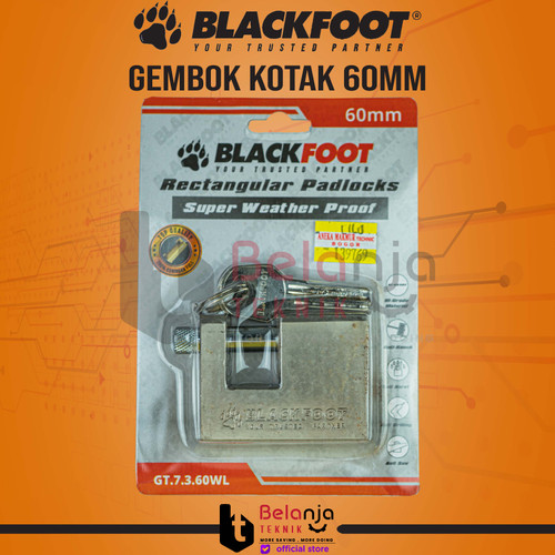 Blackfoot Rectangular Padlocks Gembok Gudang Kotak 60 MM Panzer 60MM