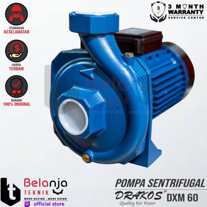 Drakos Pompa Air Sentrifugal DXM 60 2" Inch 20 Meter 2 In 1.5 Hp 1.1kw