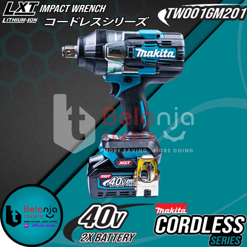 Makita Impact Wrench Baterai TW001GM201 Cordless Brushless TW001 40V
