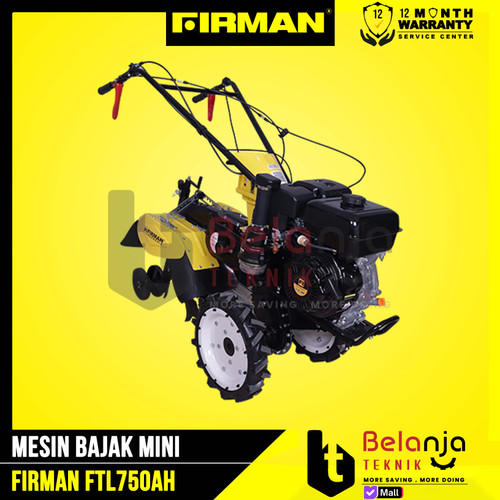 Firman Mesin bajak FTL 750 AH Tiller Cultivator PARIT Bedengan FTL750