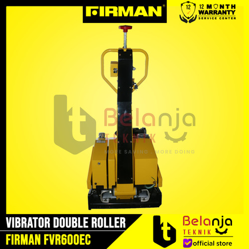 Firman Vibrator Double Roller FVR600EC Mesin Pemadat Tanah + Engine