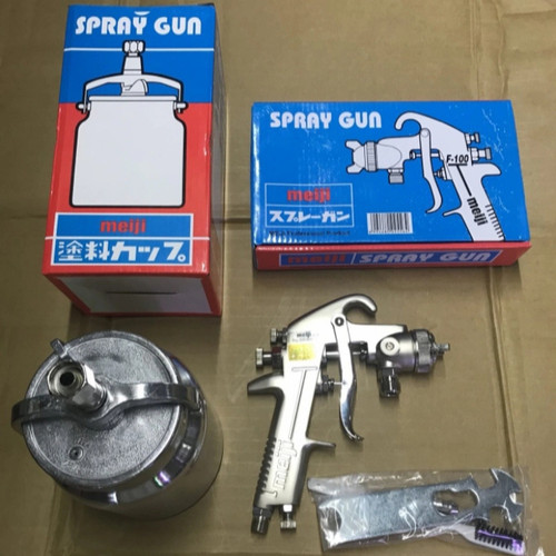 Spray Gun Meiji F 100 Tabung Bawah Spraygun F100 Spit Cat Meiji F100