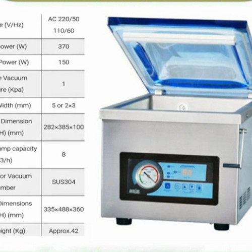 Hualian Vacuum Sealer DZ 260 HVC Mesin Press Plastik Multi Fungsi