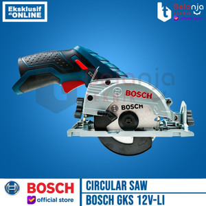 Bosch Mesin Circular Saw Cordless GKS 12V-LI Charger Battery 12 V 3 AH