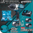 Makita Impact Wrench Cordless DTW450 RTE Pembuka Baut 1/2" Inch 18V