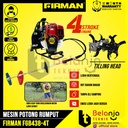 Firman Mesin Potong Rumput Gendong FGB 438 4 Tak Plus Tilling Head