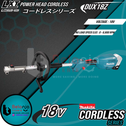 Makita Multi Function Power Head DUX18Z Cordless 18V Potong Rumput DUX