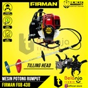 Firman Mesin Potong Rumput Gendong FGB 438 4 Tak Plus Tilling Head