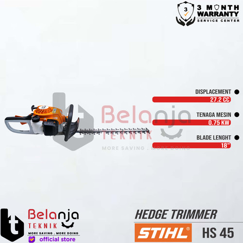 STIHL Hedge Trimmer HS 45 Stihl Mesin Potong Tanaman Dahan Daun HS45