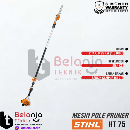 STIHL Pole Pruner HT 75 Mesin Gergaji Galah Chainsaw Panjang HT75