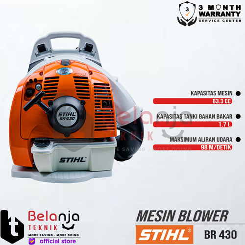 STIHL Blower BR 430 Mesin Blower Gendong Bensin BR430