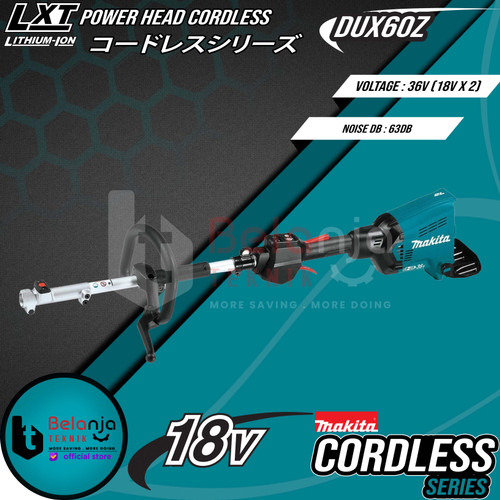 Makita Multi Function Power Head DUX60Z Cordless 18V Potong Rumput DUX