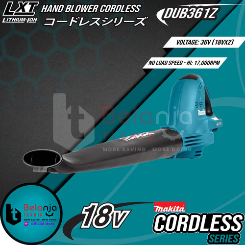 Makita Hand Blower Cordless 18 V Mesin Peniup Angin Baterai DUB361Z