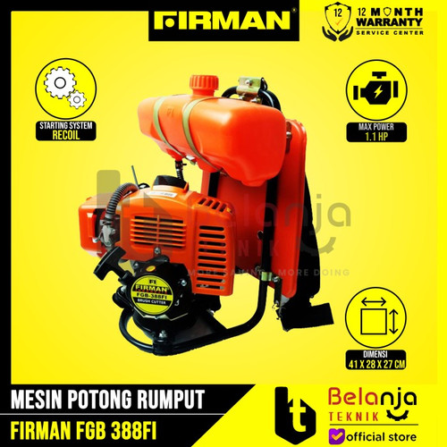 Firman Mesin Potong Rumput FGB 388 FI Brush Cutter 2 Tak Plus Senar