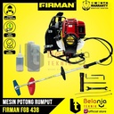 Firman Mesin Potong Rumput Gendong FGB 438 4 Tak Plus Tilling Head