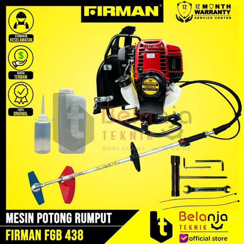 Firman Mesin Potong Rumput Gendong FGB 438 4 Tak Plus Weeding Head