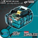 Makita Battery 18V 3Ah BL 1830 B Baterai 18 V Lithium Ion BL1830B 3 Ah