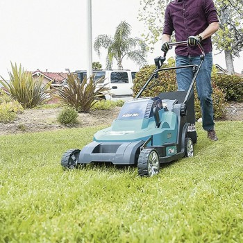 Makita Mesin Potong Rumput Dorong DLM432 CT2 Cordless Lawn Mower 18"
